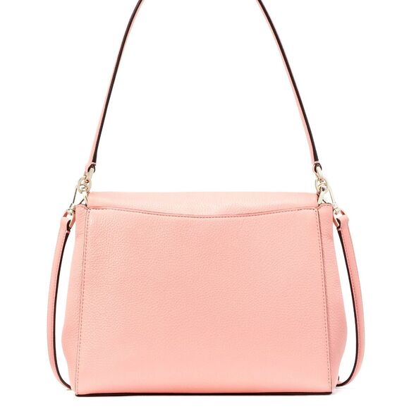 New Kate Spade New Kate Spade Leila Leather Medium Flap Shoulder bag Peachy Rose - Picture 2 of 5